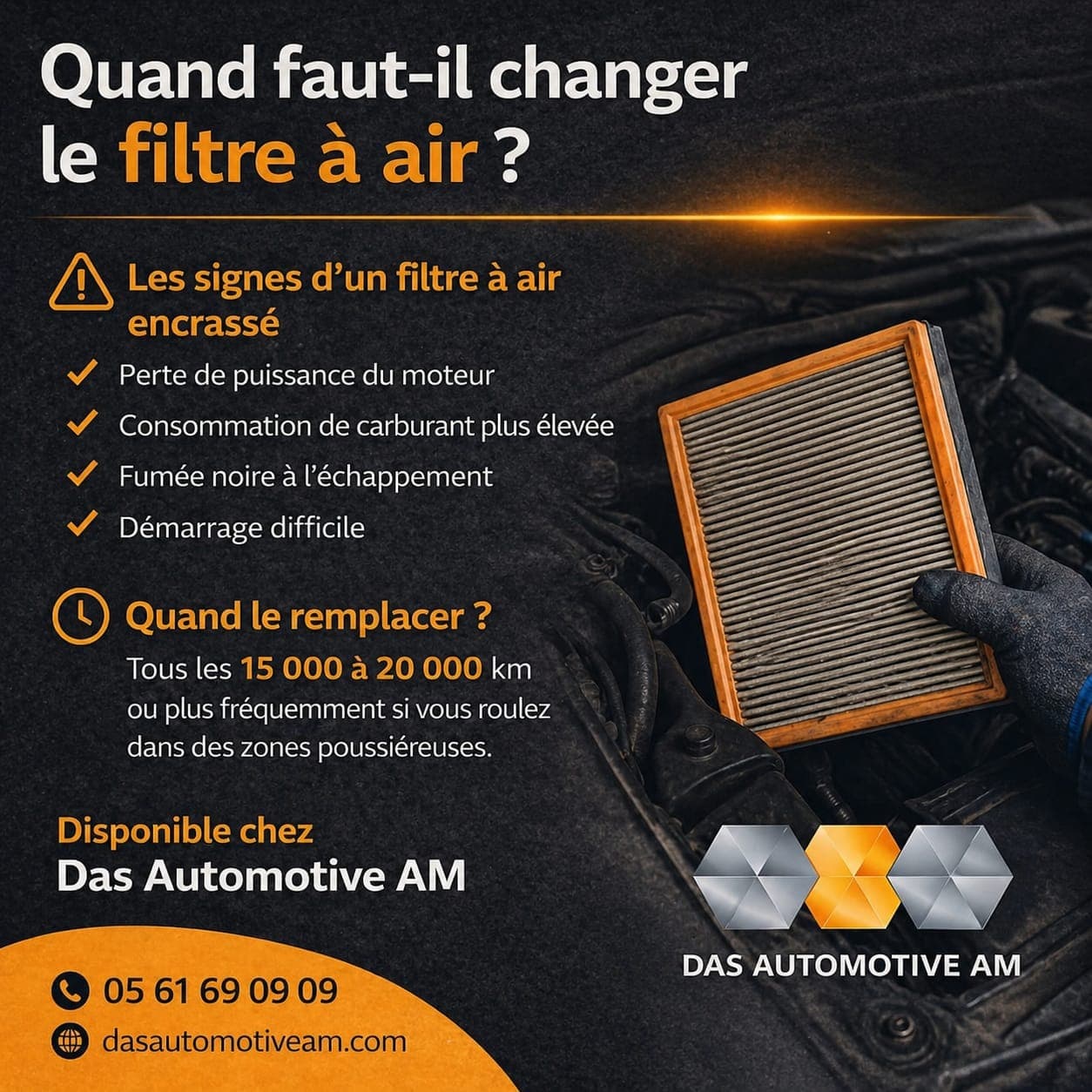 Quand changer le filtre à air voiture en Algérie - conseils DAS Automotive