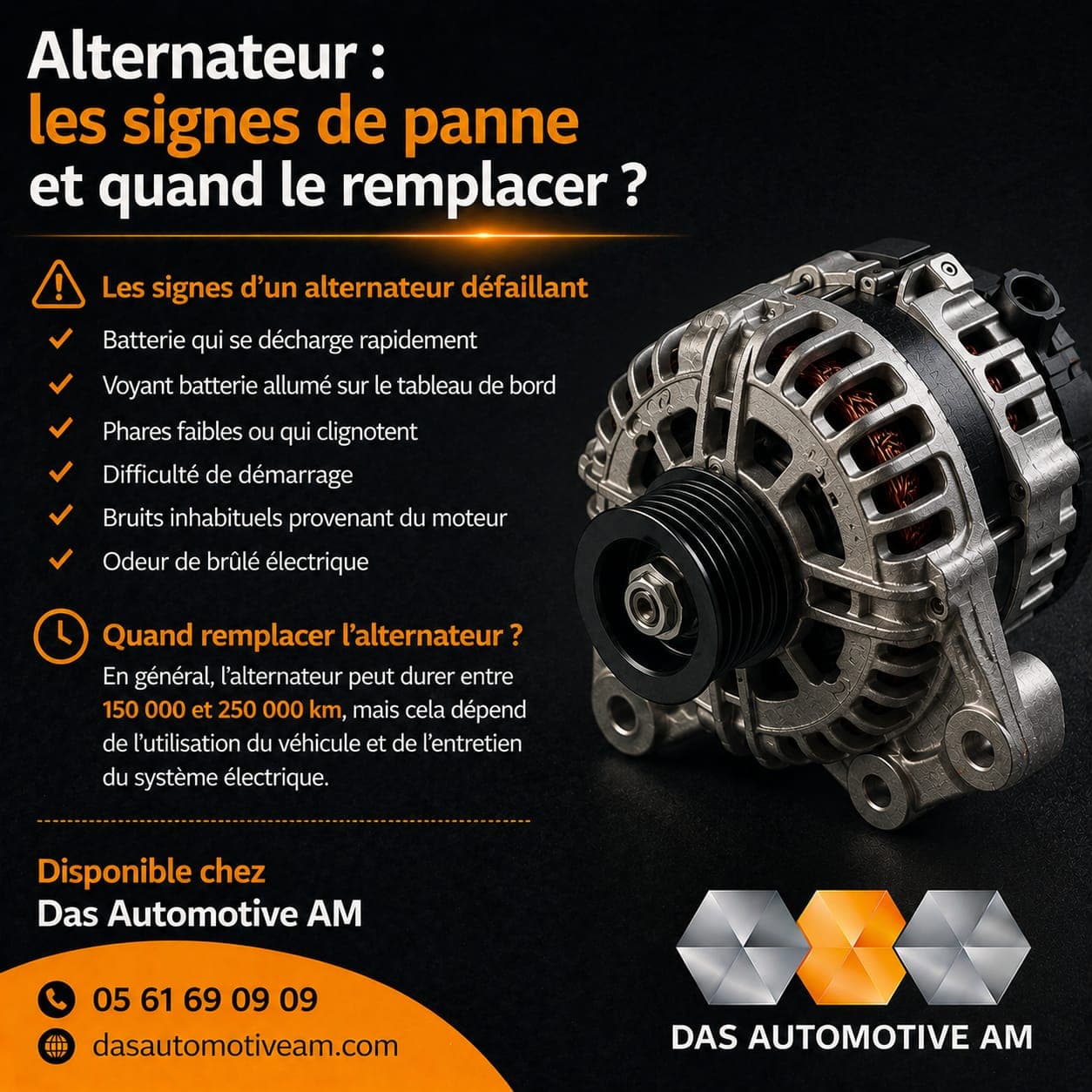 Alternateur – Les signes de panne et quand le remplacer ?