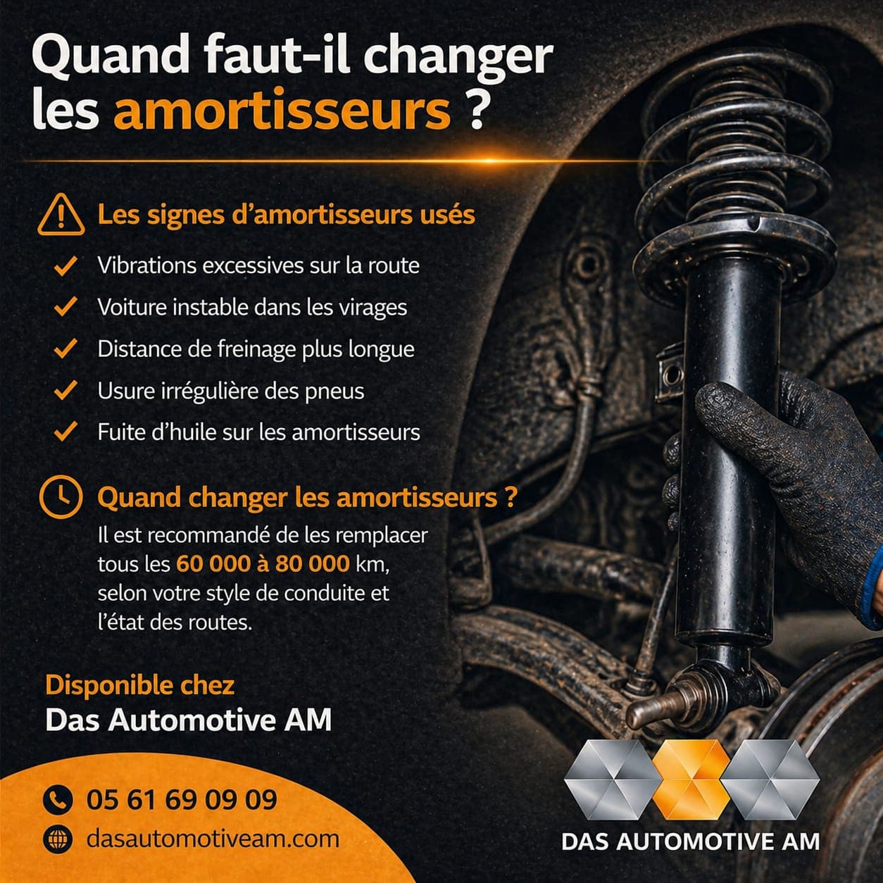 Amortisseurs voiture - confort et sécurité conduite