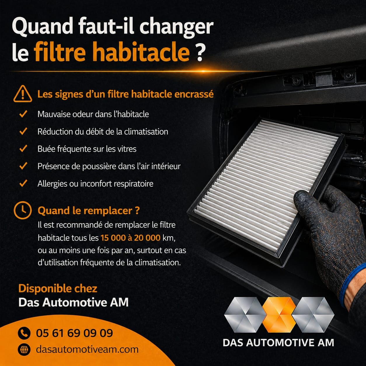 Filtre habitacle – Quand le changer ?